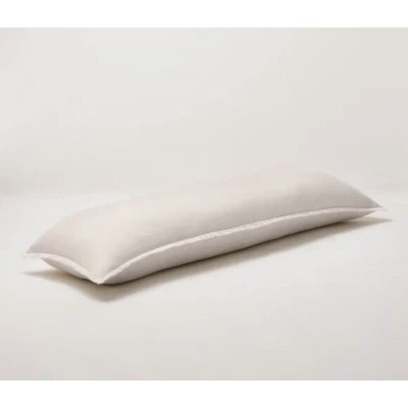 Lumbar Heavyweight Linen Blend Throw Pillow Natural - Casaluna NEW - Picture 3 of 10